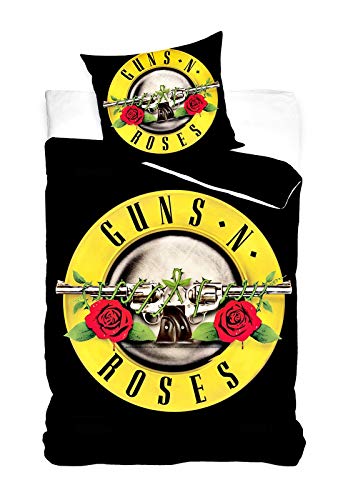 Unbekannt Guns N Roses Einzel-Baumwolle Bettwäsche und Kissen-Set von Guns N' Roses