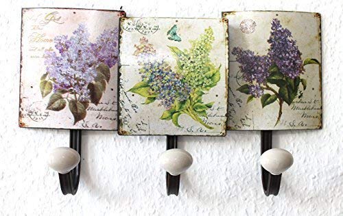 Unbekannt Hakenleiste Metall 3 Haken Shabby Stil Dekor Flieder 35 x 20 cm Unbekannt Hakenleiste Metall 3 Haken Shabby Stil Dekor Flieder 35 x 20 cm von Unbekannt