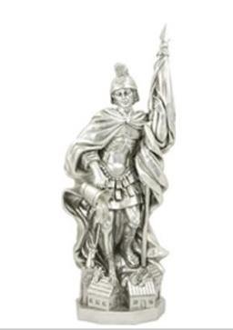 Unbekannt Heiligenfigur Heiliger Florian Silber Höhe 50cm von Unbekannt