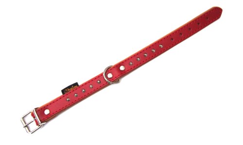 Unbekannt Heim 6037432 Halsband Texas, 18 mm breit, 40 cm lang, rot/Natur von Unbekannt