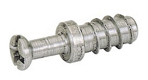 Unbekannt Hettich VB 18/20/19/21 Einschraubdübel mit Direktgewinde M5 (Exzenter Verbindungsbeschlag), Stahl blank 100 Stück, Silber von Unbekannt