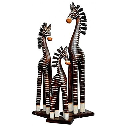 Unbekannt Holz-Zebra Deko-Zebra im 3-er Set Unbekannt Holz-Zebra Deko-Zebra im 3-er Set von Woru