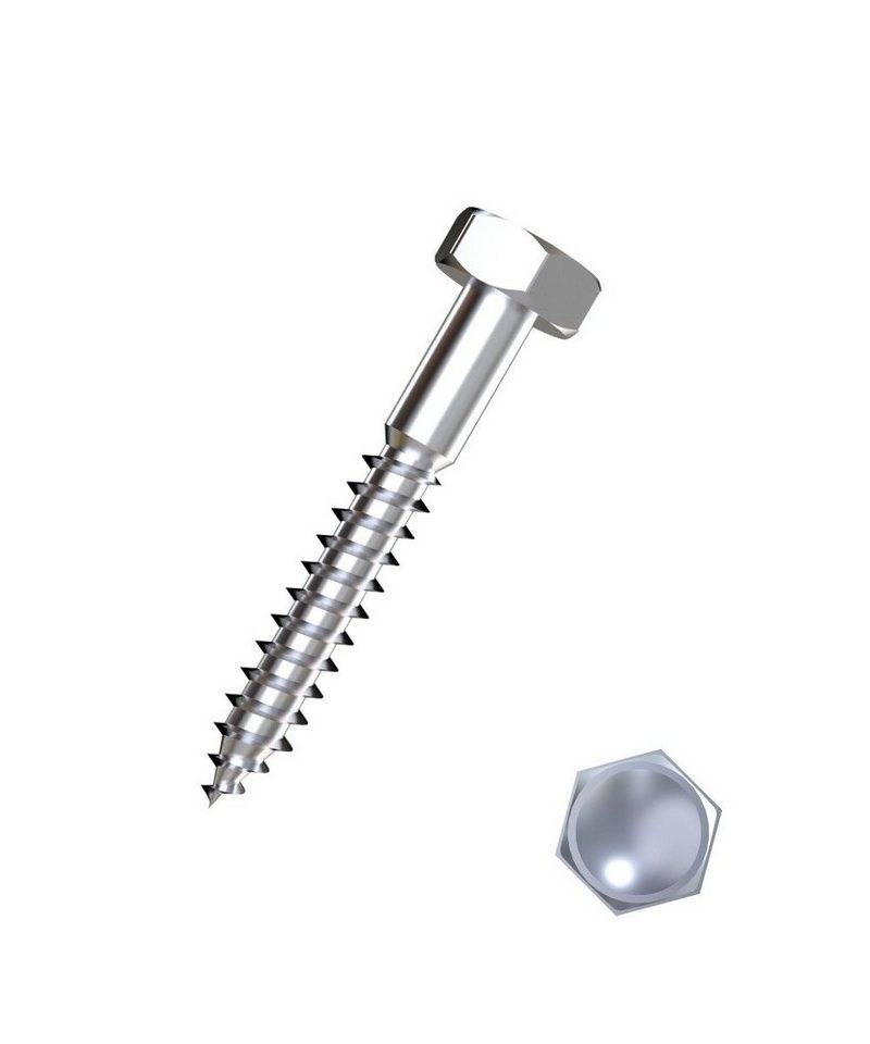 Connex Holzbauschraube Connex Holzschrauben 10.0 x 60 mm Sechskant von Connex