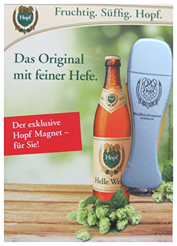 Unbekannt Hopf - Weißbierbrauerei Miesbach - Kühlschrankmagnet 90 x 27 mm von Unbekannt