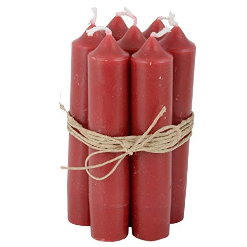 Ib Laursen - Short candles - red - burn time: 4.5 hours - set of 6 von IB Laursen