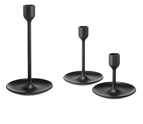 Unbekannt IKEA FULLTALIG Kerzenständer in schwarz; 3er-Set von Unbekannt