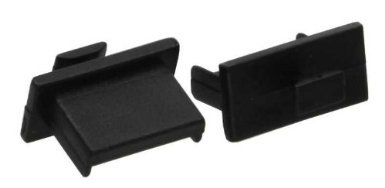 Unbekannt InLine® Staubschutz, für USB B Buchse, schwarz, 50er Pack von Unbekannt