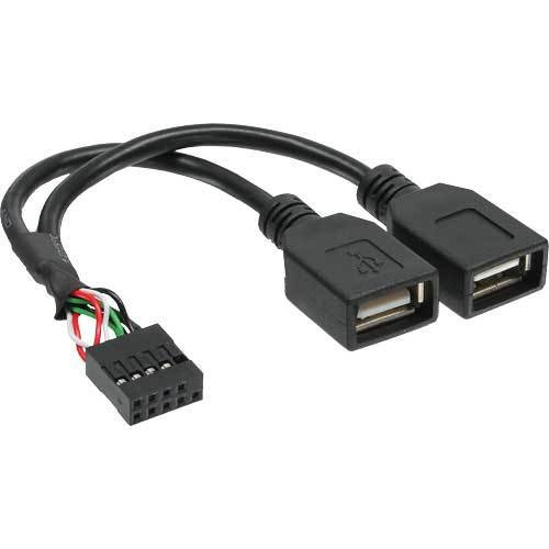 Unbekannt Inline 33440 M Kabel Adapter auf 2 x Buchse A auf Pfostenanschluss USB 2.0 5 Stück von Unbekannt