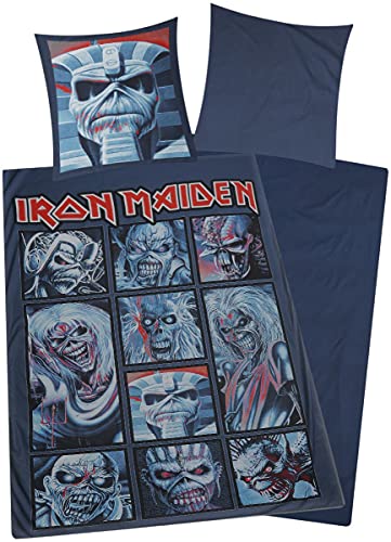 Iron Maiden Eddies Unisex Bettwäsche Multicolor 100% Baumwolle 135 x 200 cm/80 x 80 cm Bands von Iron Maiden