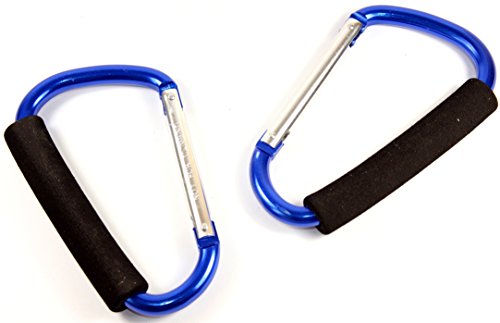 Unbekannt Jumbo Karabinerhaken 2 x Karabiner -K&B Vertrieb- XXL Aluminium 160mm mit Schaumstoffgriff 368 von Unbekannt