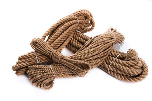 Unbekannt Juteseil Hanfseil Naturhanf Hanf Tau Tauwerk Handlauf Seil alle Stärken (Stärke: 18 mm, 30 Meter) von Unbekannt