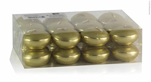 Unbekannt Kerzen, Schwimmkerzen 24 Stück Gold Ø 45 mm Unbekannt Kerzen, Schwimmkerzen 24 Stück Gold Ø 45 mm von Unbekannt