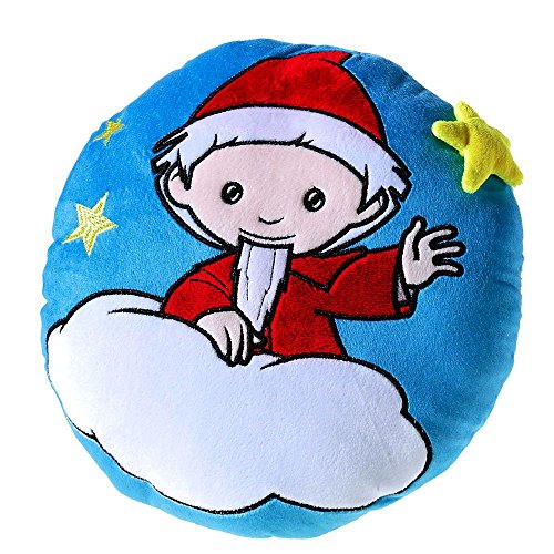 Unbekannt Kissen Wolke und Sterne | Sandmann | Kuschelkissen | Dekokissen | rund | 25 cm von Unbekannt