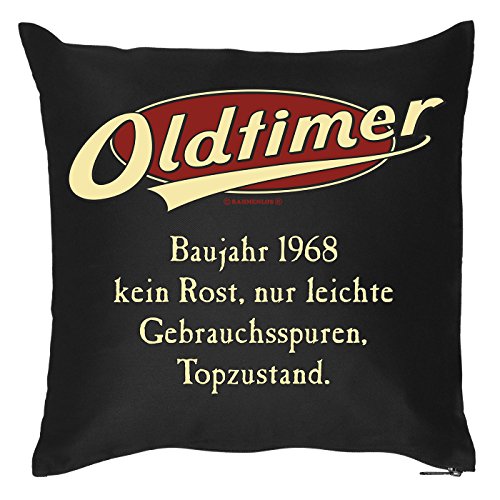 Unbekannt Kissenbezug Oldtimer 1968 zum Geburtstag Geschenkidee Kopfkissen Polster lustige Idee zum Jahrgang 1968 53 Jahre Geburtstagsgeschenk 53. Geburtstag von Unbekannt