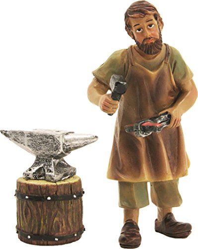 Unbekannt Krippenfigur, Schmied mit Amboss Höhe Figur ca. 8cm von Unbekannt