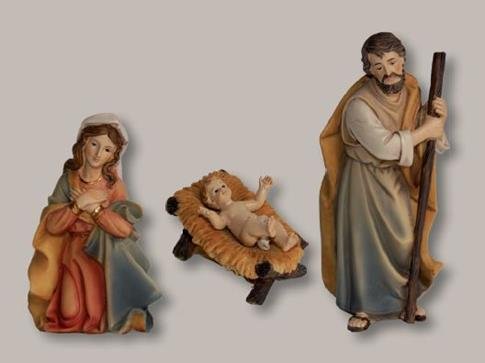 Unbekannt Krippenfiguren Heilige Familie 3tlg, geeignet für 12-13cm Figuren von Unbekannt