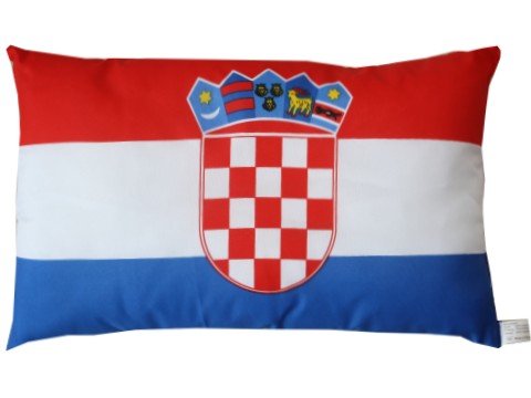 Unbekannt Kroatien Kissen Fahnen Deko Autokissen Kroatien Fan beide, ca. 28 x 40 cm von Unbekannt