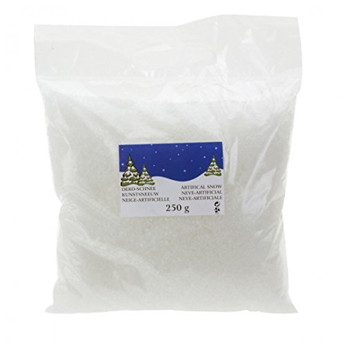 Unbekannt Kunst-Schnee zum streuen Streu-Schnee 250g Deko Schnee Weihnachts Dekoration Fensterdeko von Unbekannt