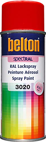 belton spectRAL Lackspray RAL 3020 verkehrsrot, glänzend, 400 ml - Profi-Qualität von belton