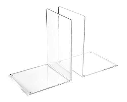 Unbekannt Large Acrylic Bookend - Clear (Pack of 2) ABE-3 von OSCO