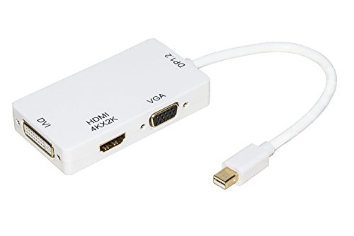 LINK LKADAT18 Adapter Mini Displayport Stecker 1.2 auf DVI+HDMI 4Kx2K+VGA Buchse von LINK
