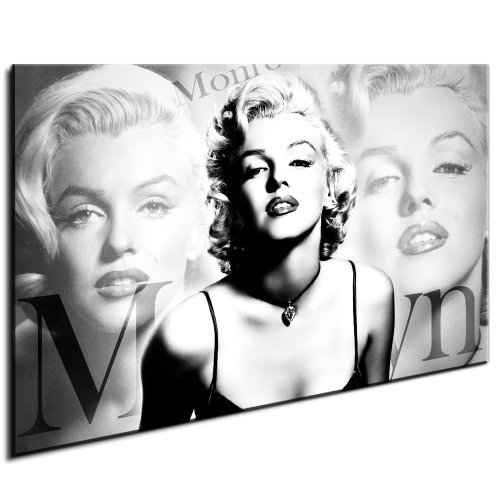 Unbekannt Marilyn Monroe Leinwand Bild 120x70cm k. Poster ! Bild fertig auf Keilrahmen ! Pop Art Gemälde Kunstdrucke, Wandbilder, Bilder zur Dekoration - Deko. Film/Tv Stars Kunstdrucke von Inconnu