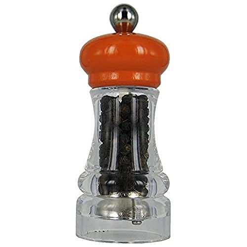Unbekannt Marlux p286.118340 Pfeffermühle Acryl Transparent/Orange glänzend 4,5 x 4,5 x 11 cm von Marlux