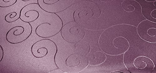 Unbekannt Mitteldecke Tischdecke eckig 160x160 cm Struktur damast Circle bügelfrei fleckenabweisend #1242 (lila) von Unbekannt