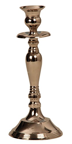 Unbekannt Moderner Kerzenständer Kerzenleuchter aus Metall in Silber Höhe 23cm Unbekannt Moderner Kerzenständer Kerzenleuchter aus Metall in Silber Höhe 23cm von Unbekannt