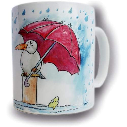 Unbekannt Motivbecher Kaffeebecher Möwe Grüße von der Waterkant 350 ml Unbekannt Motivbecher Kaffeebecher Möwe Grüße von der Waterkant 350 ml von Unbekannt