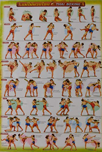 Unbekannt Muai Thai Boxen Kickboxen Kampfsport thailand Poster Schulung 76 cm x 53 cm von Unbekannt