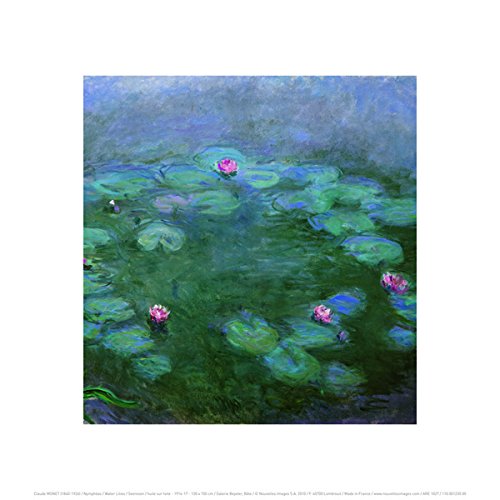 NOUVELLES IMAGES Neue imagesaffiche 30 x 30 cm Motiv Seerosen/Water Lilies/Seerosen von NOUVELLES IMAGES
