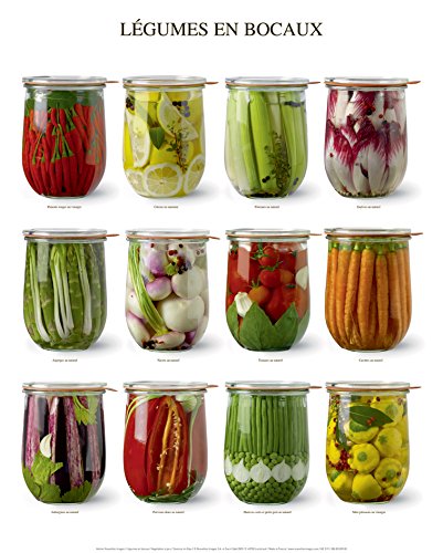 Unbekannt Neue imagesaffiche 40 x 50 cm Gemüse in Gläser/Vegetables in schön/Gemüse im Glas von DRAEGER