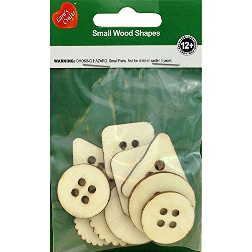 Unbekannt New Image Gruppe Sortiert Holz Shapes-Basic Tasten (10 Pack) von The New Image Group