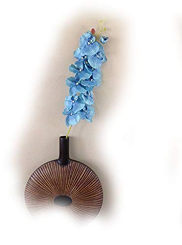 Unbekannt Orchideenzweig 122 cm XXL blau Seidenblumen Kunstblumen künstliche Orchidee wie echt von Unbekannt