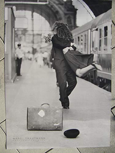 Unbekannt Paar am Bahnhof (Marc Trautmann), XXL-Kunstdruck 84 x 118 cm von Unbekannt