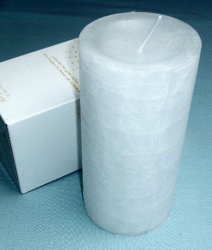 Unbekannt Partylite Glolite-Pillar Kerze, weiß - ohne Duft, 7x15 cm, Brenndauer 80-100 Std. von PartyLite