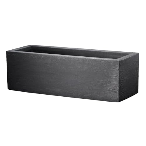 Unbekannt Pflanzkasten Kubus anthrazit, ca. 80x30x27 cm, Füllvolumen 32 l von Unbekannt