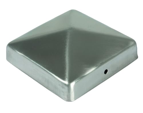 Unbekannt Pfostenkappe Zaunkappe Abdeckkappe Pyramide Edelstahl 71 x 71 mm (1) von GreenSeason