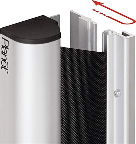 Fingerschutz FSR 6000 Quick,1925 mm,Aluminium silber eloxiert,Kunstfaser schwarz von Unbekannt