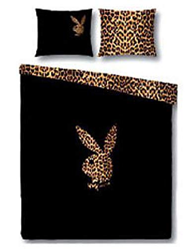 Unbekannt Playboy Bettwäsche Bunny Leopard Satin glatt 155 x 220 cm Geschenk NEU Wow - All-In-One-Outlet-24 - von Unbekannt