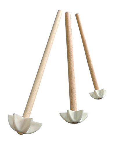 Unbekannt 3 Stück Quirl 19-22-26cm mit Kunststoffkopf und Buchenholzgriff Unbekannt 3 Stück Quirl 19-22-26cm mit Kunststoffkopf und Buchenholzgriff von unbekannt