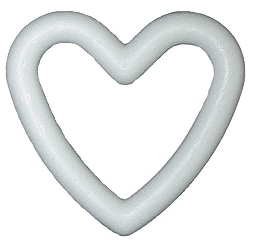 Unbekannt STYROPOR- Herz Rahmen 200 mm, 20 cm / 1 x Styroporherz- Kranz Unbekannt STYROPOR- Herz Rahmen 200 mm, 20 cm / 1 x Styroporherz- Kranz von Unbekannt