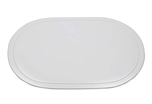 Unbekannt Saleen Tischset oval Kunststoff 45,5x29cm weiß 12 Stück von Unbekannt