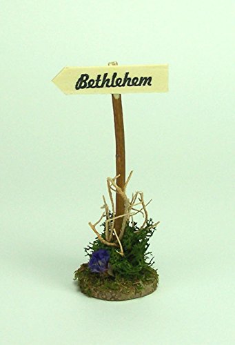 Unbekannt Schild 'Bethlehem', Dekoration, Zubehör für Weihnachtskrippe, 12,5 cm von Unbekannt