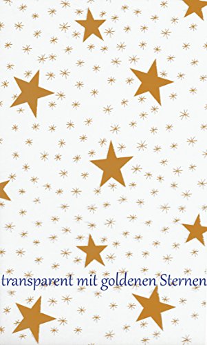 Unbekannt Schondecke transparent glasklar Sterne Gold Tischdecke Weihnachten von Unbekannt