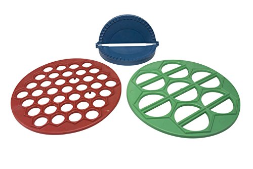 Unbekannt Set aus 3 Teigformen für gefüllte Teigtaschen | Chebureki Pelmeni Vareniki Maultaschen | Teigformer Teigmaschine von Unbekannt