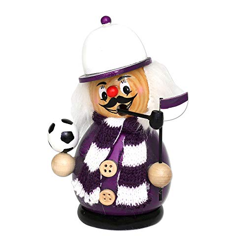 Sigro Sphärischer Fußball Räucherfigur Räuchergefäß mit Strickschal und Flagge, 12 x 6 x 7 cm, Holz, Lila, Einheitsgröße Sigro Sphärischer Fußball Räucherfigur Räuchergefäß mit Strickschal und Flagge, 12 x 6 x 7 cm, Holz, Lila, Einheitsgröße von Holzkunst Sigro