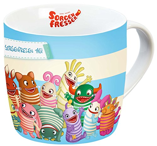 Sorgenfresser Tasse 250ml, Gruppe Porzellantasse, Porzellan, Mehrfarbig, 11 x 8 x 8 cm von Gedalabels