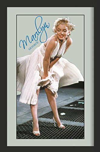 Unbekannt Spiegelbild, Marilyn Monroe, Lizensiert, 20x30cm, Hinterglasdruck,Wandbilder Deko Getränke von Unbekannt